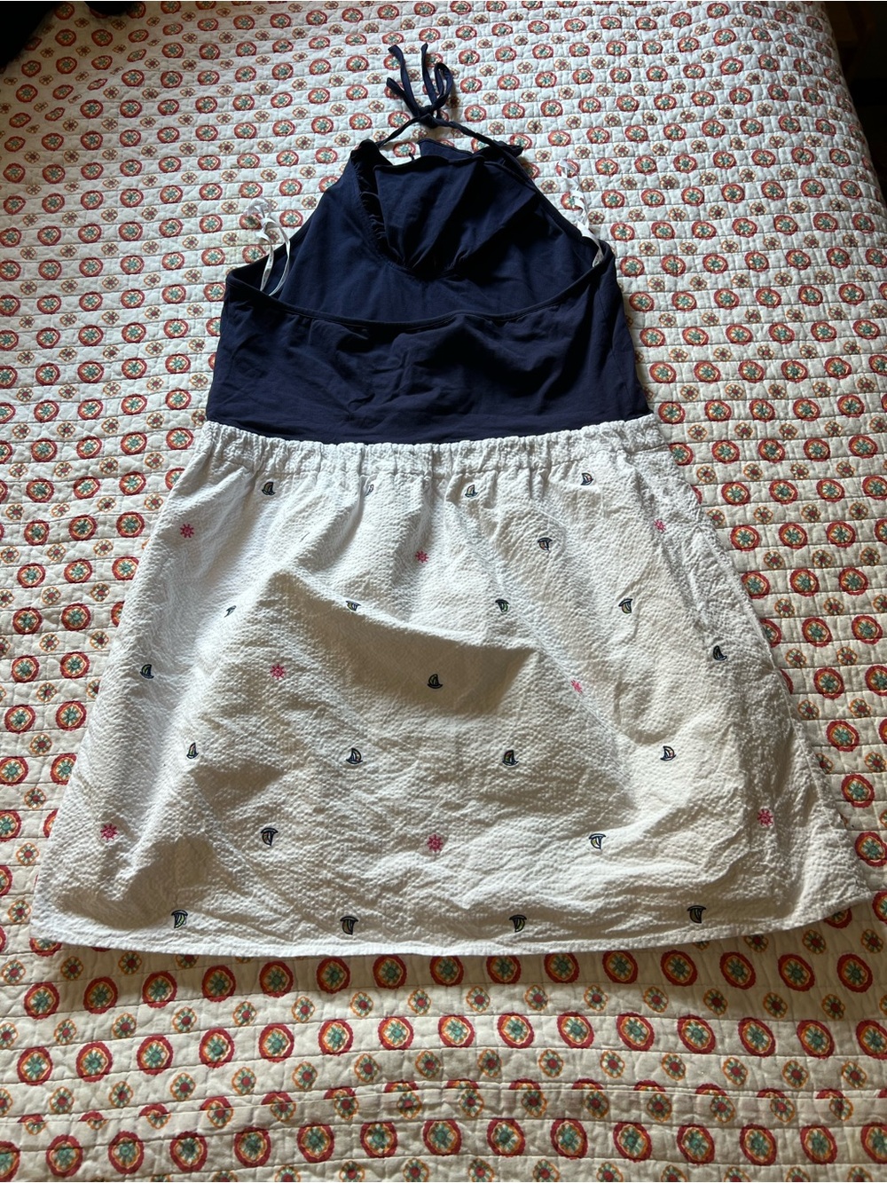 EUC Lilly Pulitzer Quinn Embroidered Halter Dress size XL - Picture 4 of 8